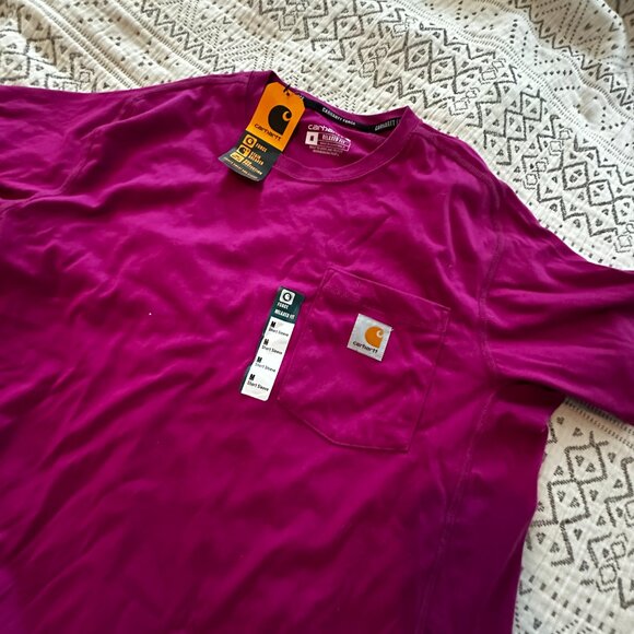 Carhartt Magenta Short Sleeve Tee - Picture 3 of 5